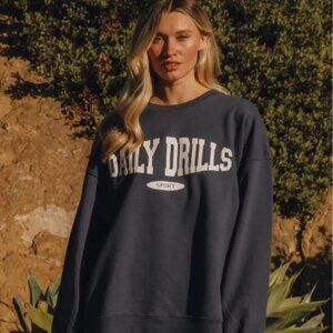 Daily Drills Oversized Sport Crew Sweatshirt